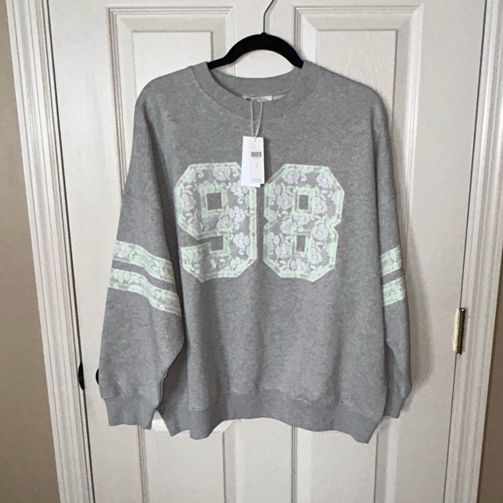 Anthropologie x LSpace Lace Graphic Sweatshirt 🆕